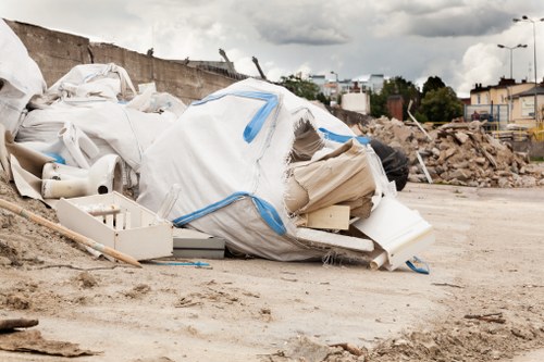 Recycling materials during site clearance