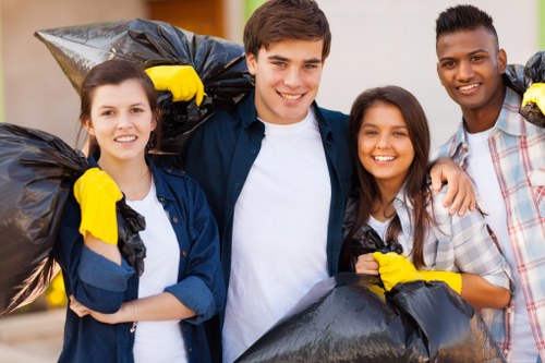 Professional team performing loft clearance in Notting Hill